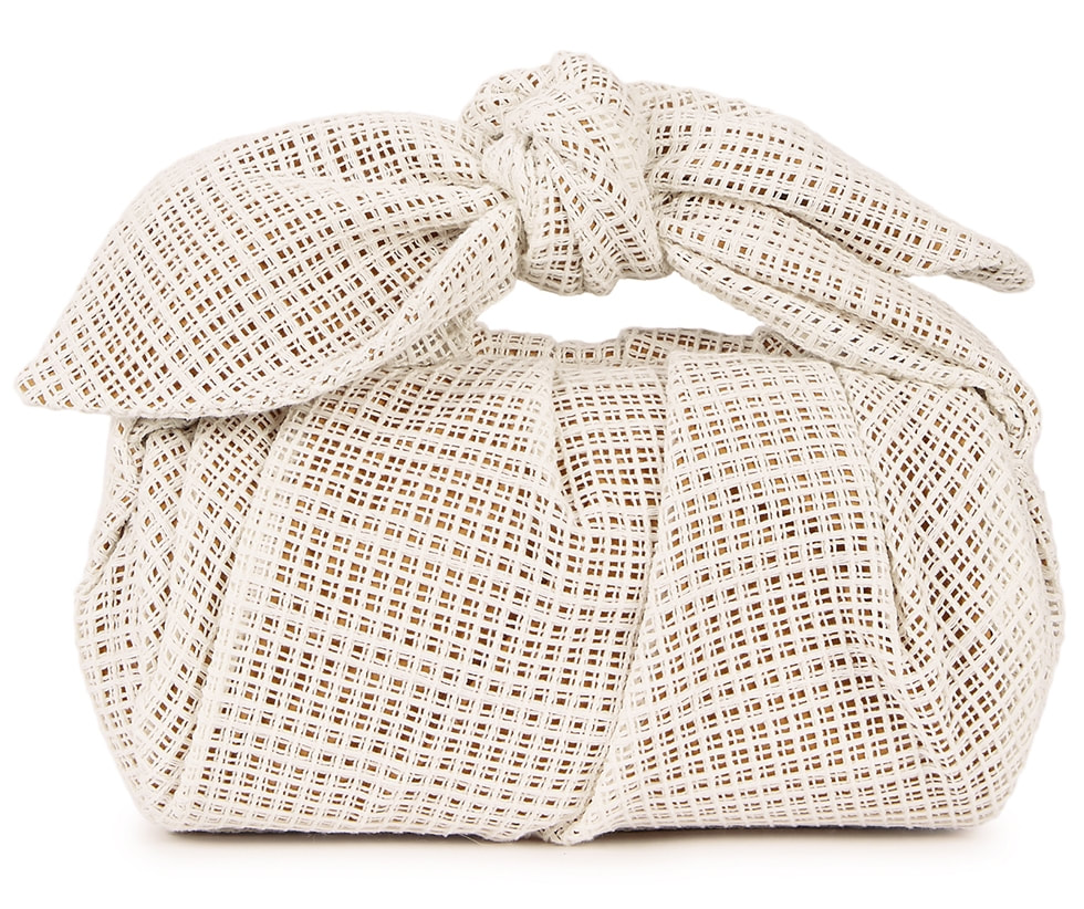 Rejina Pyo Nane Ivory Cotton Weave Bag