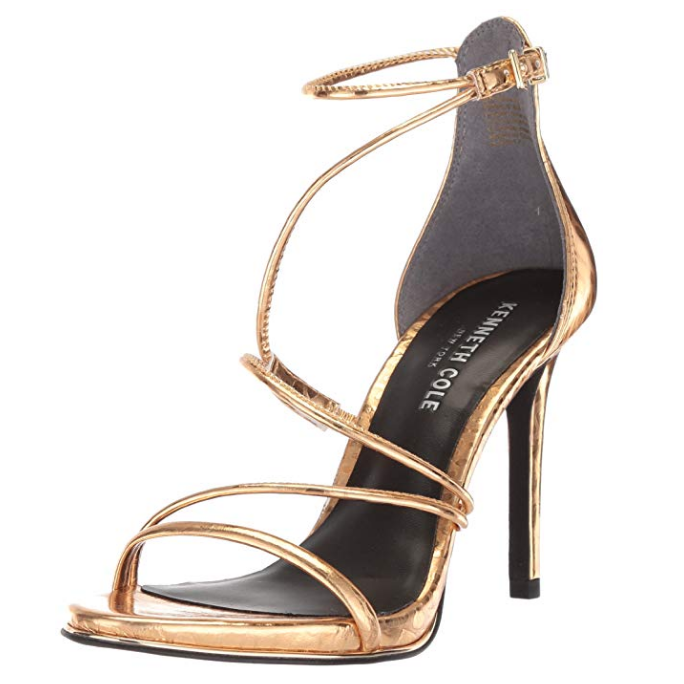 Tamara Mellon Karat Gold Strappy Heels 