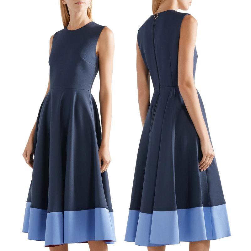 Roksanda Athena Blue Midi Dress