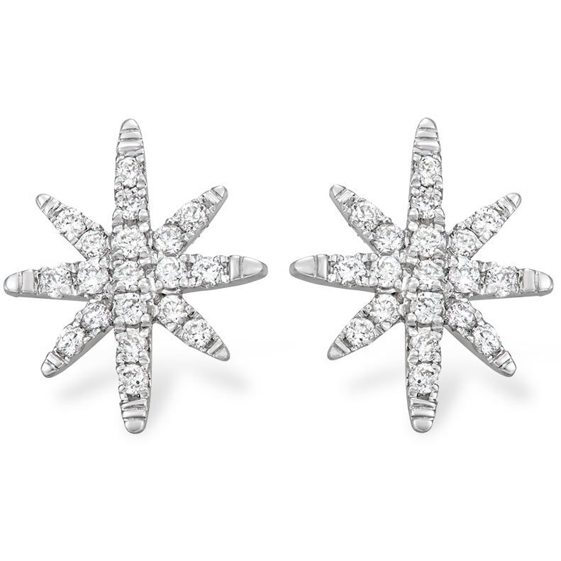 Serena Williams Jewelry Diamond Starburst Stud Earrings