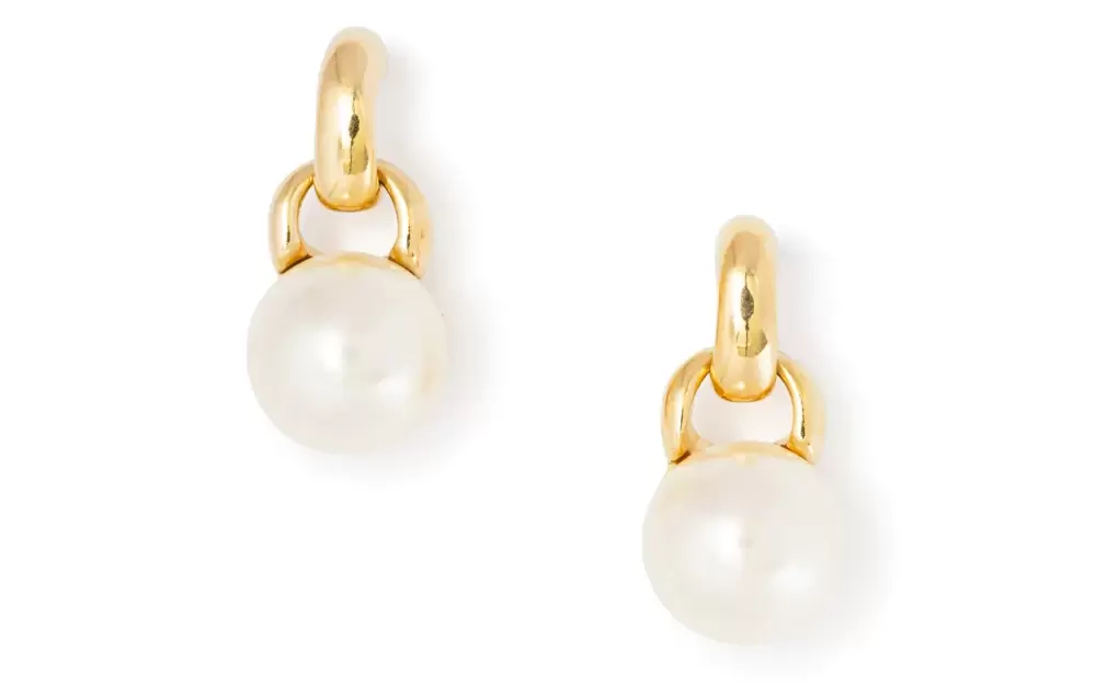 Sophie Buhai Everyday Pearl Earrings in gold