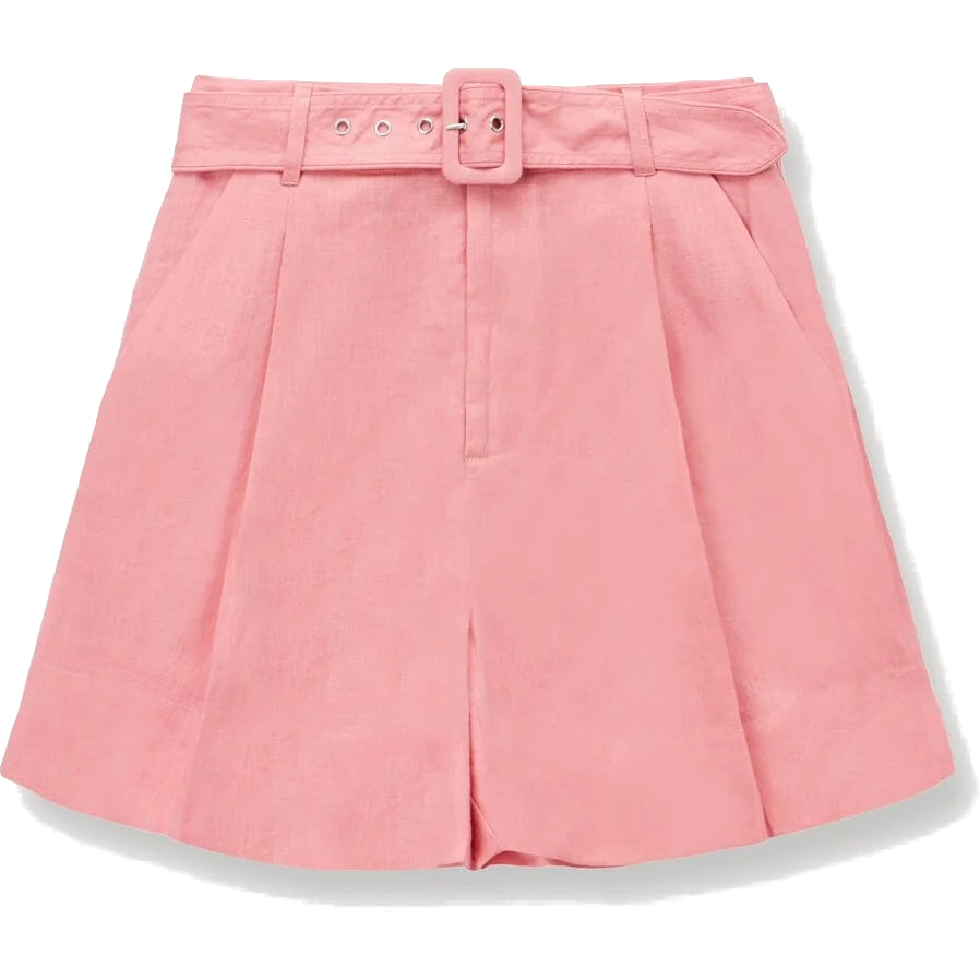 Staud 'Eris' Linen Shorts in Rosebud