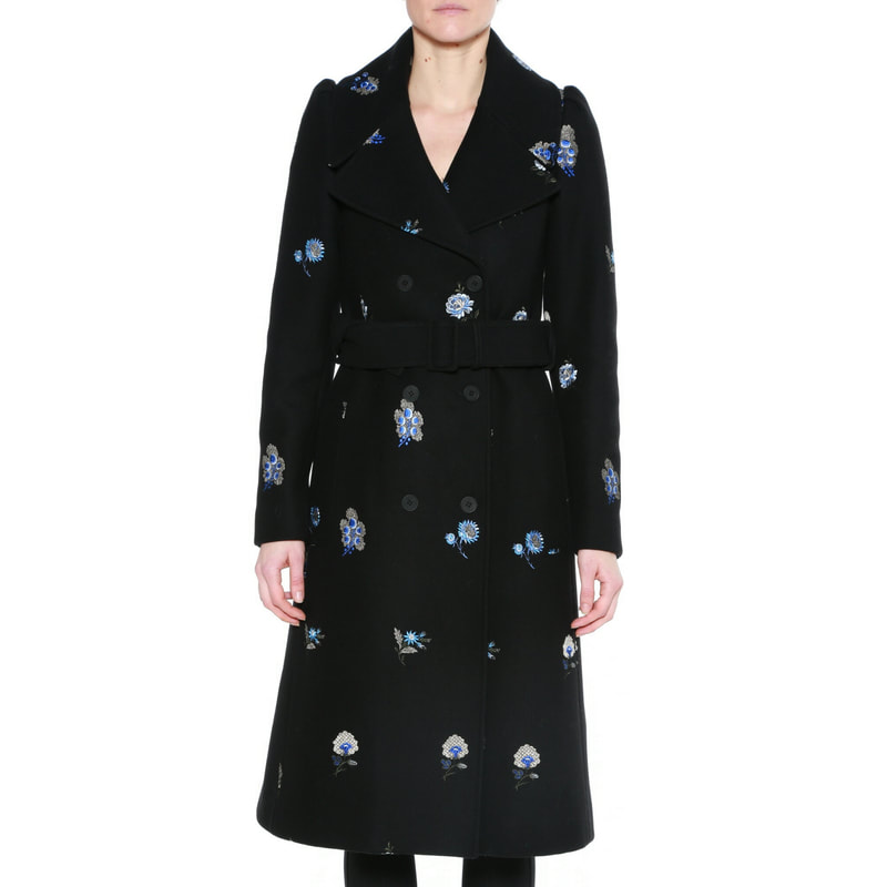 Stella McCartney Floral Embroidered Coat