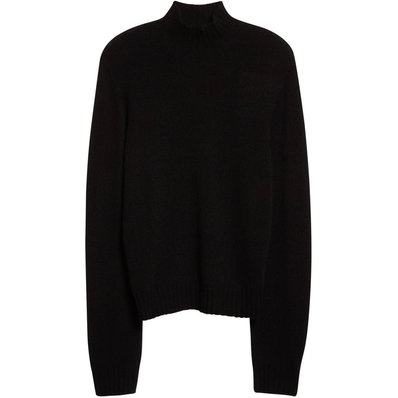 The Row Kensington Cashmere Sweater in Black