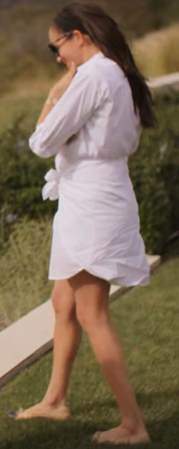 Veronica Beard Roanoke Shirtdress in White seen on Meghan Markle.