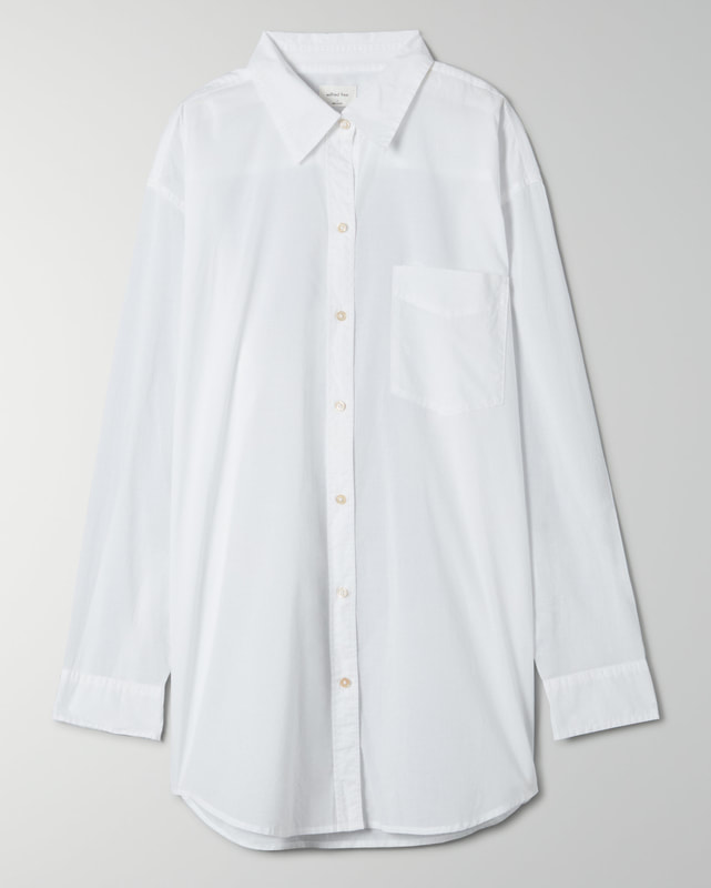 Aritzia Wilfred Free Ocala shirt in white