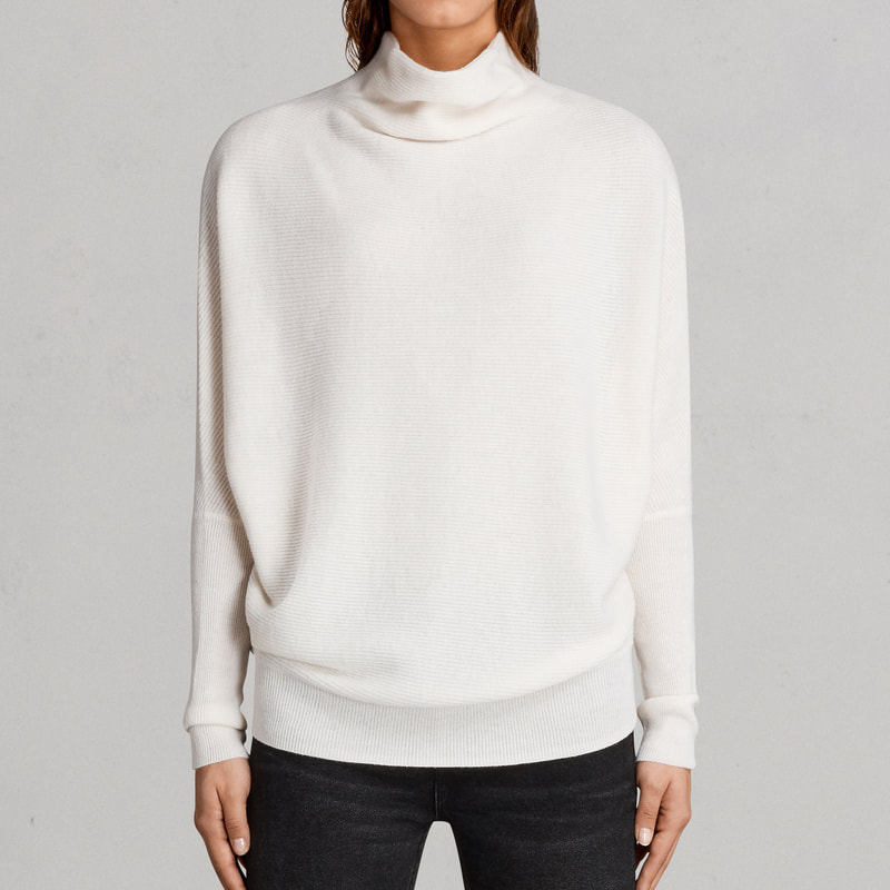ALLSAINTS Ridley Chalk White Jumper Sweater