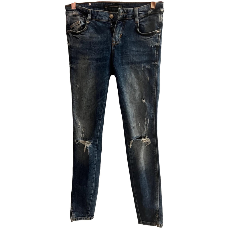 Zara slim-leg distressed jeans